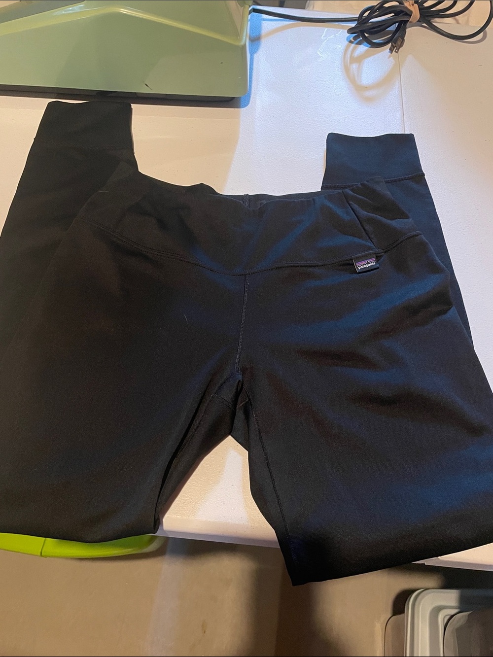 Patagonia Black Kids Performance Leggings